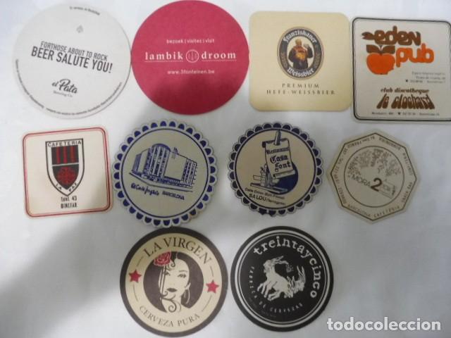 Coleccionismo de cervezas: 1 lote de 10 posa vasos dif. cerveza bares propaganda los de la foto 14/07