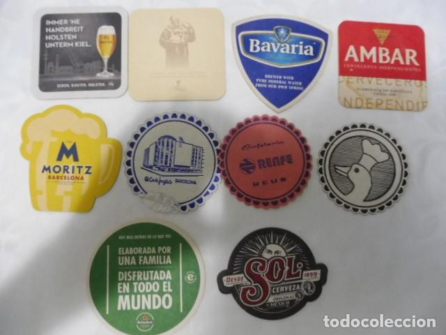 Coleccionismo de cervezas: 1 lote de 10 posa vasos dif. cerveza bares propaganda los de la foto 14/07