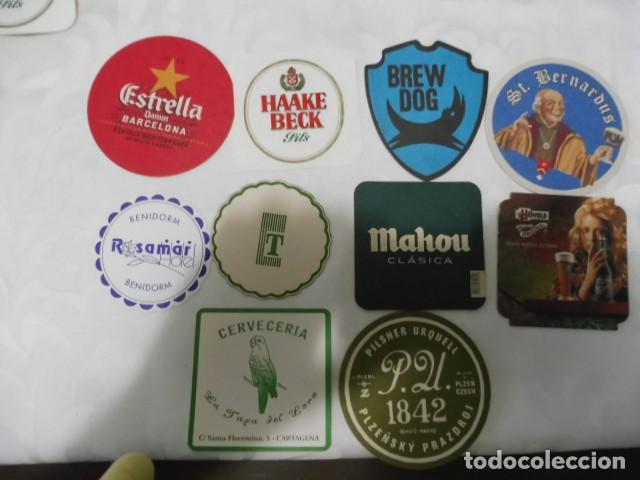 Coleccionismo de cervezas: 1 lote de 10 posa vasos dif. cerveza bares propaganda los de la foto 14/07