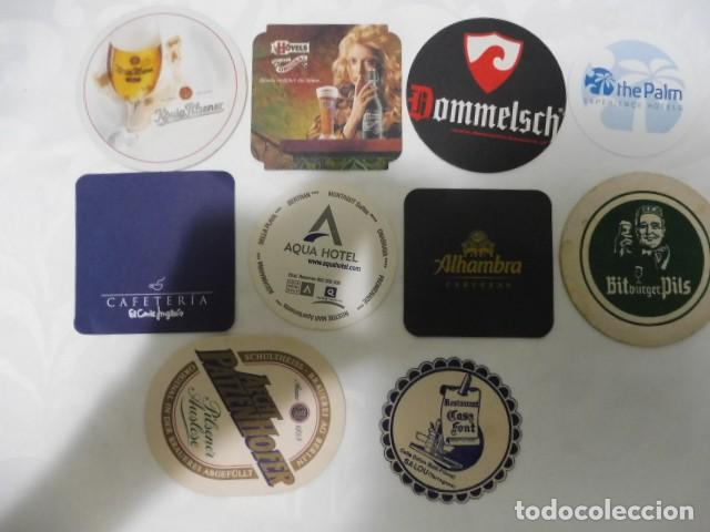 Coleccionismo de cervezas: 1 lote de 10 posa vasos dif. cerveza bares propaganda los de la foto 14/07