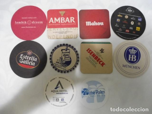 Coleccionismo de cervezas: 1 lote de 10 posa vasos dif. cerveza bares propaganda los de la foto 14/07