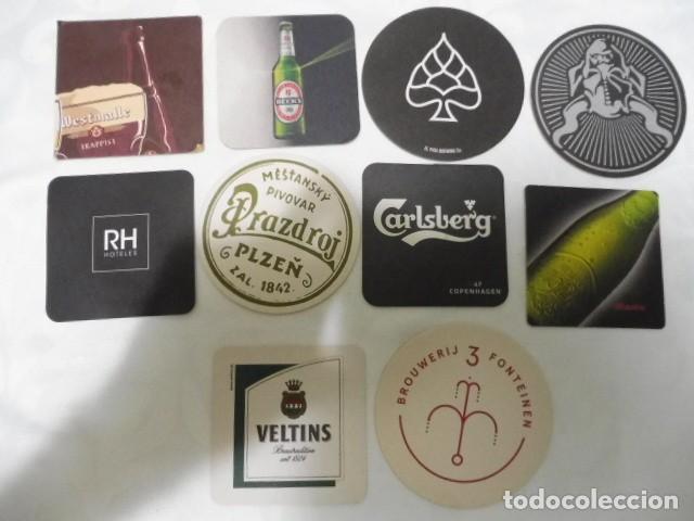 Coleccionismo de cervezas: 1 lote de 10 posa vasos dif. cerveza bares propaganda los de la foto 14/07