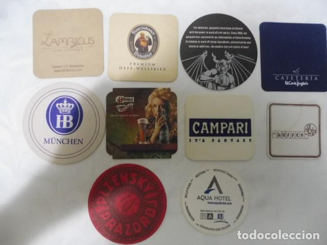 Coleccionismo de cervezas: 1 lote de 10 posa vasos dif. cerveza bares propaganda los de la foto 14/07