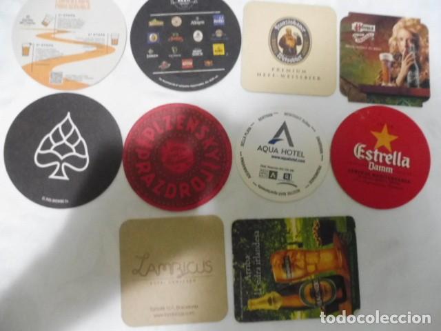 Coleccionismo de cervezas: 1 lote de 10 posa vasos dif. cerveza bares propaganda los de la foto 14/07