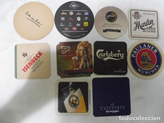 Collectionnisme de bi&egrave;res: 1 lote de 10 posa vasos dif. cerveza bares propaganda los de la foto 14/07