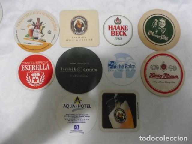 Coleccionismo de cervezas: 1 lote de 10 posa vasos dif. cerveza bares propaganda los de la foto 14/07