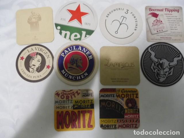 Coleccionismo de cervezas: 1 lote de 10 posa vasos dif. cerveza bares propaganda los de la foto 14/07