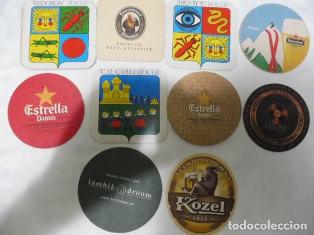 Coleccionismo de cervezas: 1 lote de 10 posa vasos dif. cerveza bares propaganda los de la foto 14/07