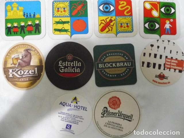Coleccionismo de cervezas: 1 lote de 10 posa vasos dif. cerveza bares propaganda los de la foto 14/07