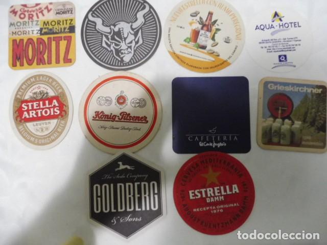 Coleccionismo de cervezas: 1 lote de 10 posa vasos dif. cerveza bares propaganda los de la foto 14/07