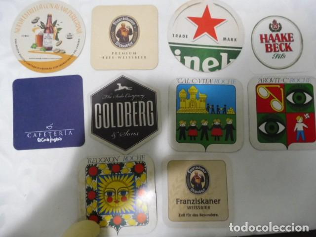 Coleccionismo de cervezas: 1 lote de 10 posa vasos dif. cerveza bares propaganda los de la foto 14/07