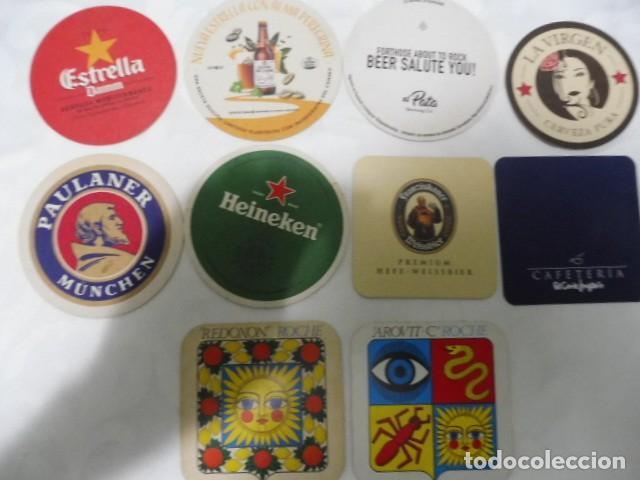 Coleccionismo de cervezas: 1 lote de 10 posa vasos dif. cerveza bares propaganda los de la foto 14/07