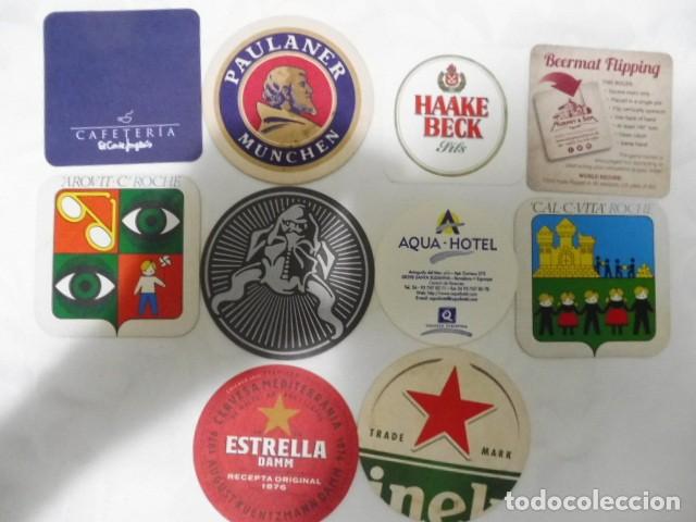 Coleccionismo de cervezas: 1 lote de 10 posa vasos dif. cerveza bares propaganda los de la foto 14/07