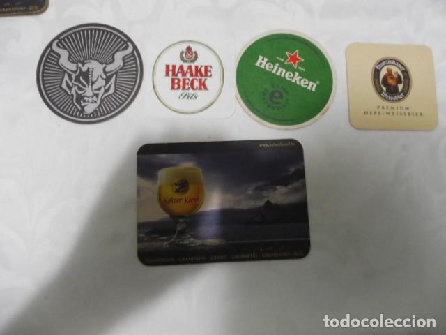 Coleccionismo de cervezas: 1 lote de 5 posa vasos dif. cerveza bares propaganda los de la foto 14/07