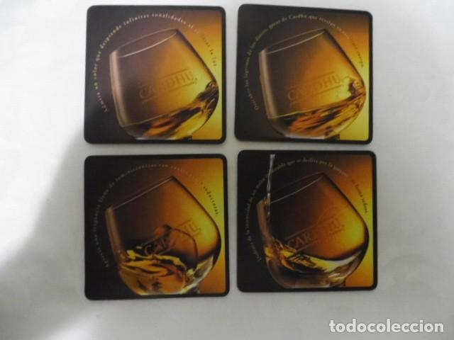 Coleccionismo de cervezas: 4 posa vasos cardhu serie de 4 de madera los de la foto 14/07