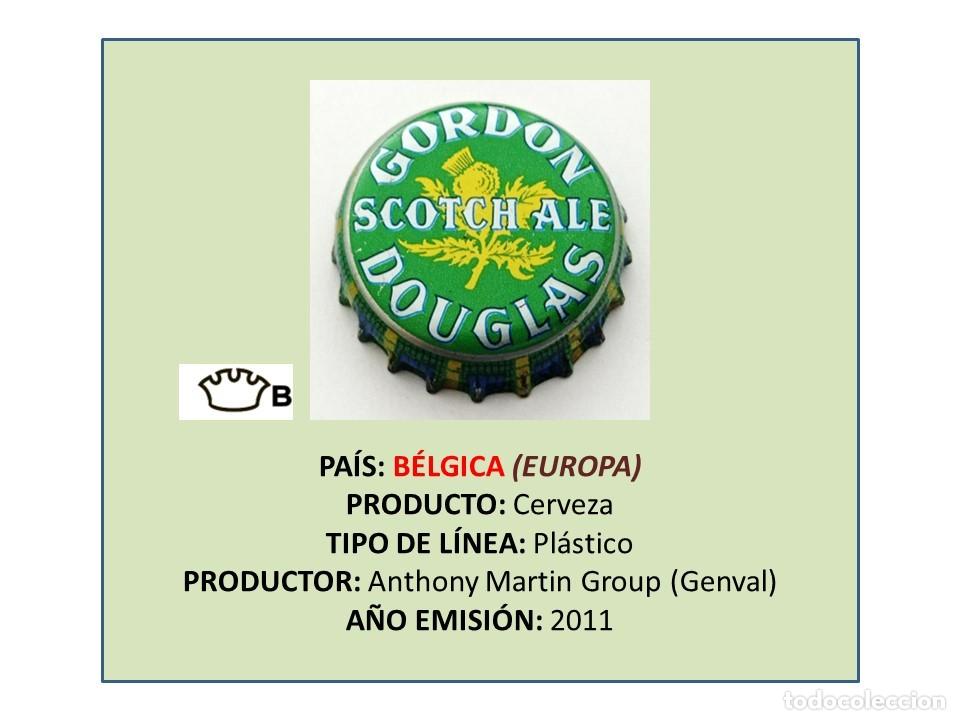 Coleccionismo de cervezas: TAPON CORONA CAPSULA CHAPA CERVEZA GORDON DOUGLAS (B&Eacute;LGICA)