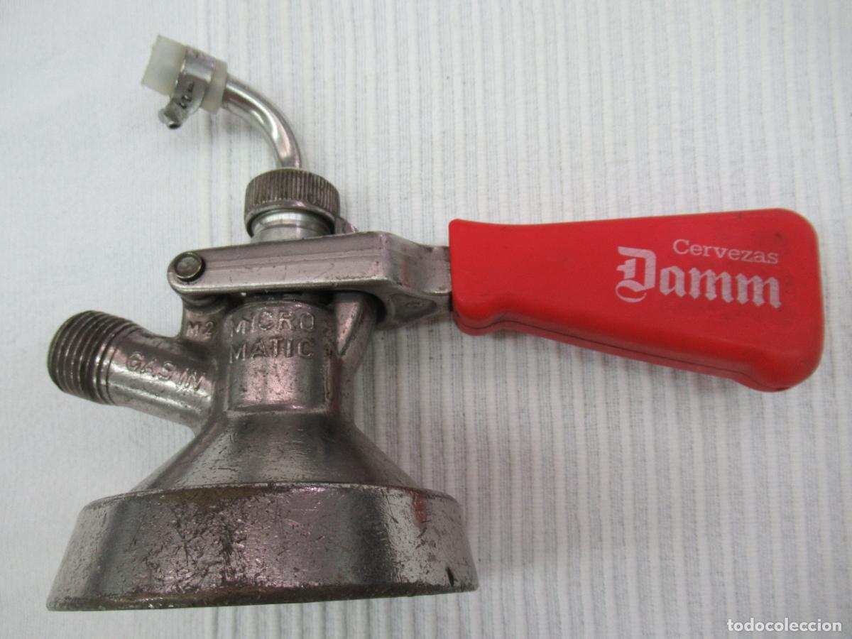 Coleccionismo de cervezas: Cabezal barril de cervezas Damm - Foto 6