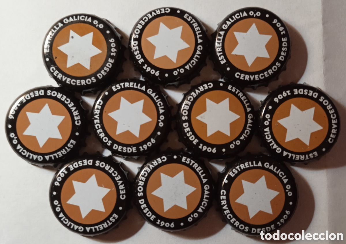 Coleccionismo de cervezas: LOTE CHAPAS ESTRELLA GALICIA 0,0