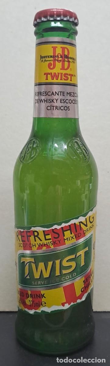 Coleccionismo de cervezas: BOTELLIN DE WHISKY Y CITRICOS PARA COLECCIONISMO, TWIST J B 33 cl. BOTELLIN-22