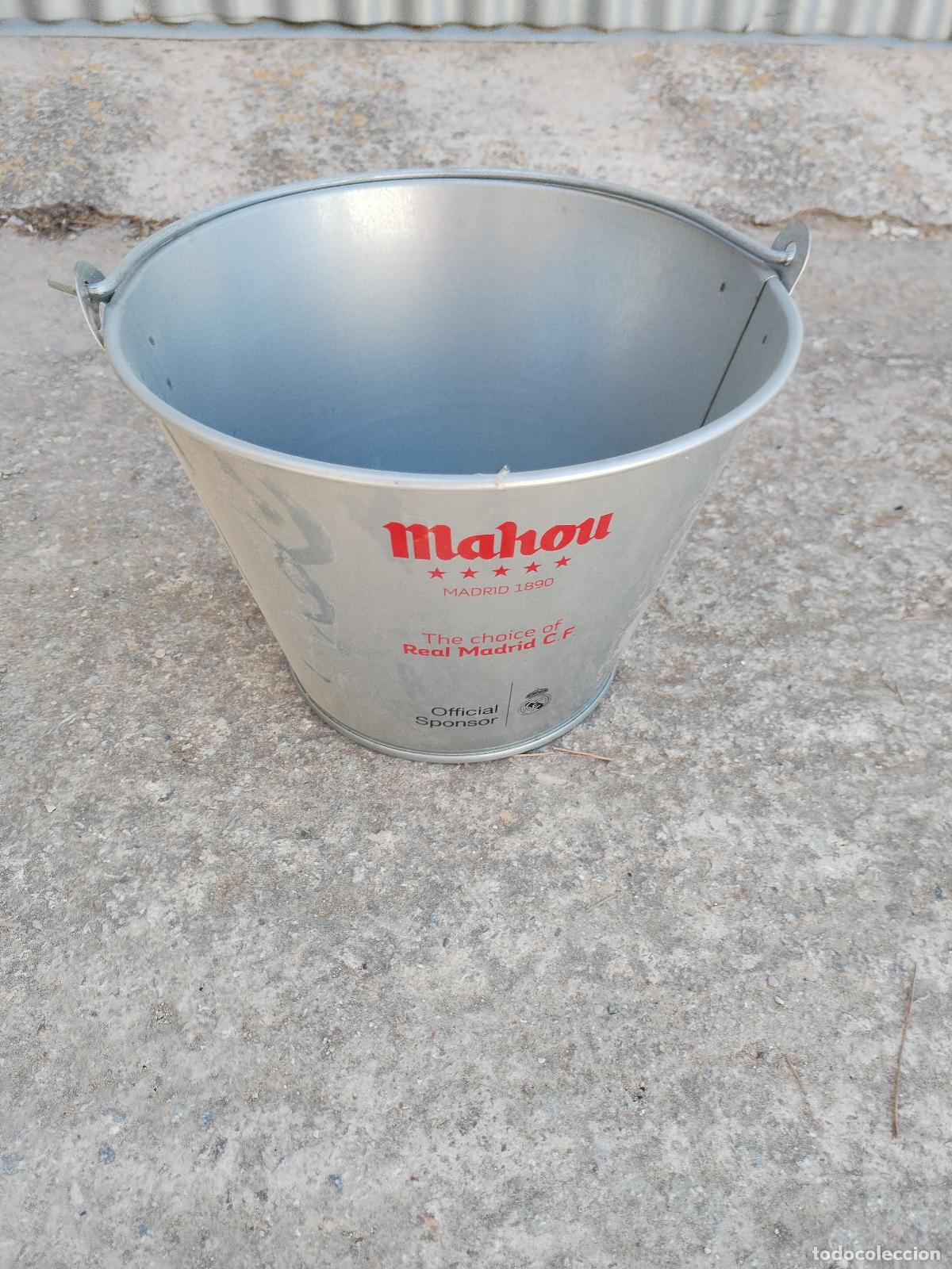 Coleccionismo de cervezas: cubo cerveza mahou official sponsor real madrid