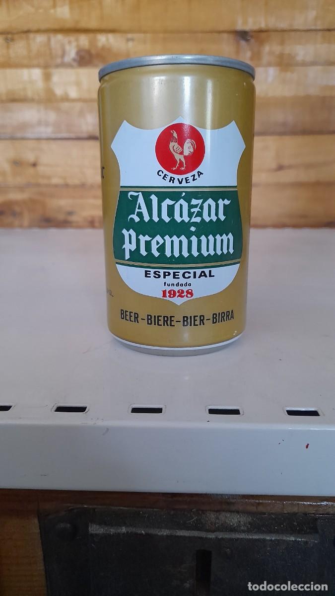 Coleccionismo de cervezas: Lata del año 1987 cerveza Alcázar Jaen UCSA Valencia