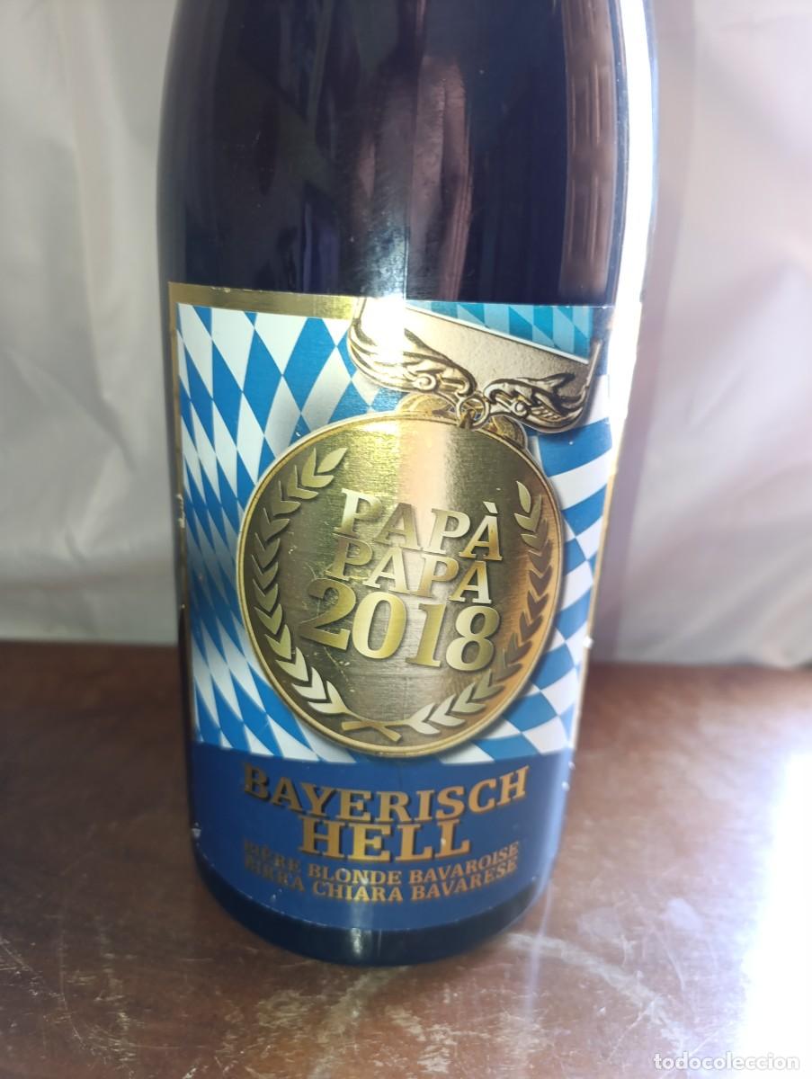 Coleccionismo de cervezas: Botella de cerbeza PAPA PAPA 2018, Bayerisch hell - Foto 2