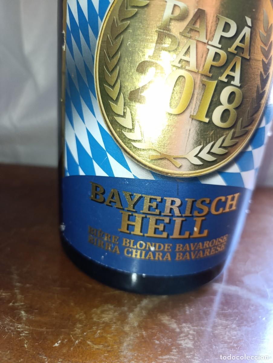 Coleccionismo de cervezas: Botella de cerbeza PAPA PAPA 2018, Bayerisch hell - Foto 3