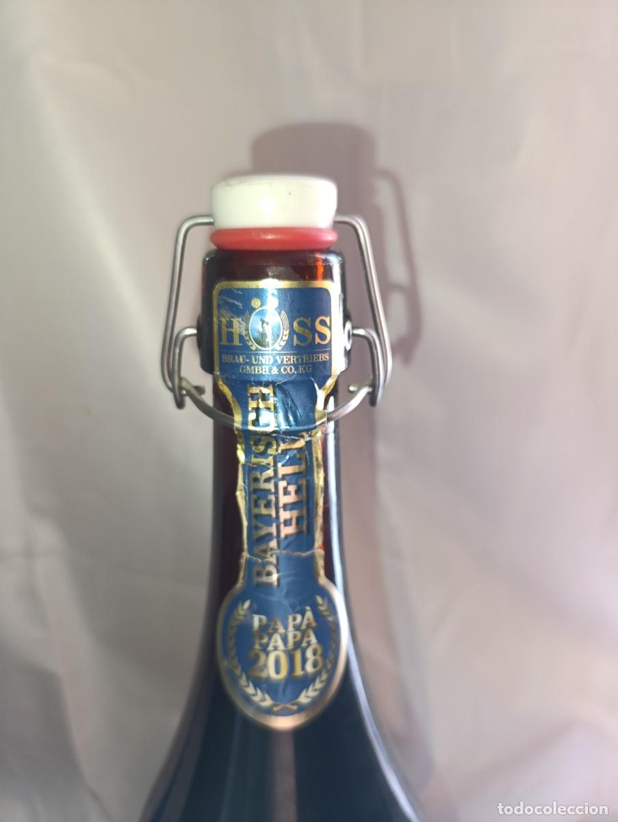 Coleccionismo de cervezas: Botella de cerbeza PAPA PAPA 2018, Bayerisch hell - Foto 4