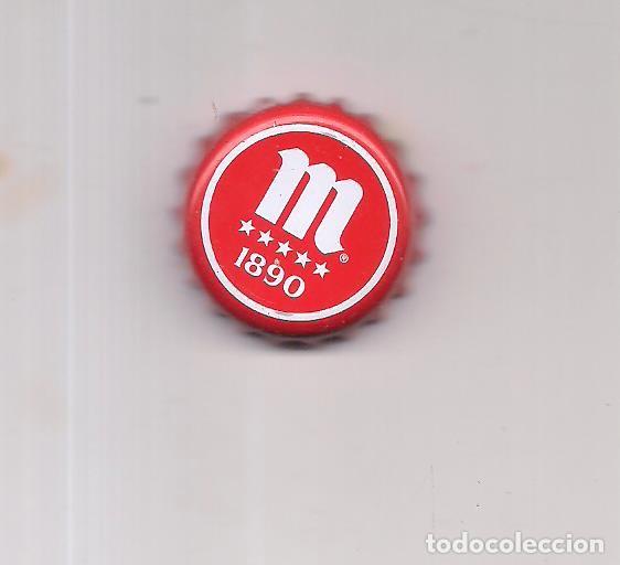 Coleccionismo de cervezas: 1 chapa mahou roja 1890 factoria TCI