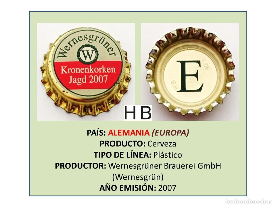 Coleccionismo de cervezas: TAPON CORONA CAPSULA CHAPA CERVEZA WERNESGR&Uuml;NER 2007 (ALEMANIA)