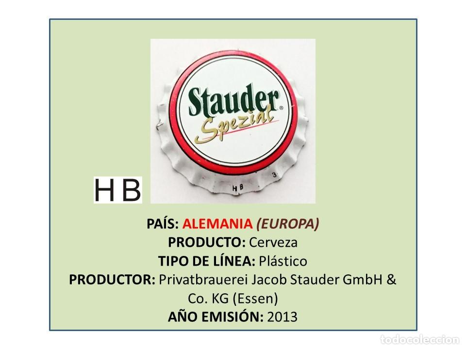 Coleccionismo de cervezas: TAPON CORONA CAPSULA CHAPA CERVEZA STAUDER SPEZIAL (ALEMANIA)