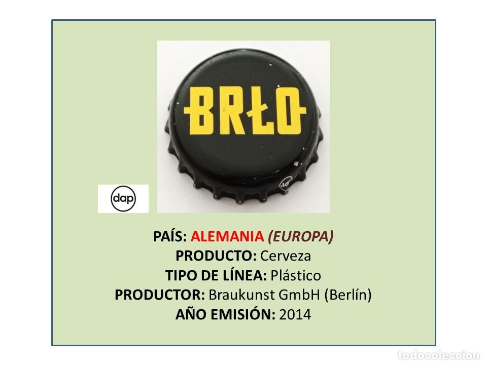 Coleccionismo de cervezas: TAPON CORONA CAPSULA CHAPA CERVEZA BRLO HELLES (ALEMANIA)