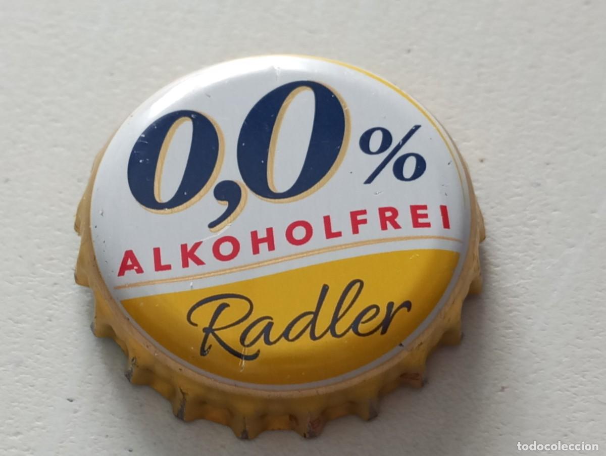 Sammeln von Brauereiartikeln: Chapa tap&oacute;n corona de la cerveza alemana BITBURGER 0,0% ALKOHOLFREI RADLER