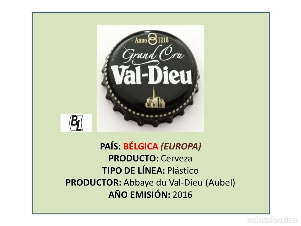 Coleccionismo de cervezas: TAPON CORONA CAPSULA CHAPA CERVEZA VAL-DIEU GRAND CRU (B&Eacute;LGICA)