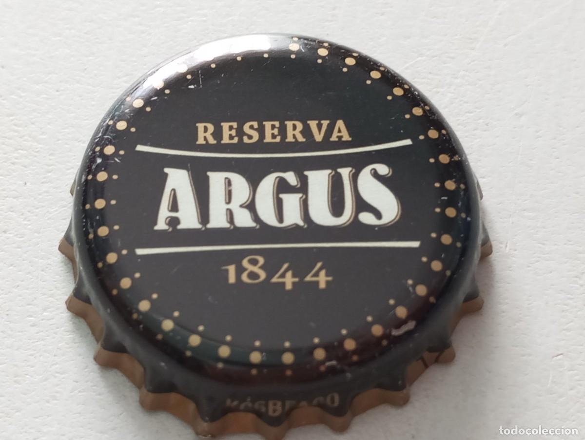 Colecionismo de cervejas: Chapa tap&oacute;n corona de la cerveza hispano-portuguesa ARGUS RESERVA 1844 (Supermercados LIDL)