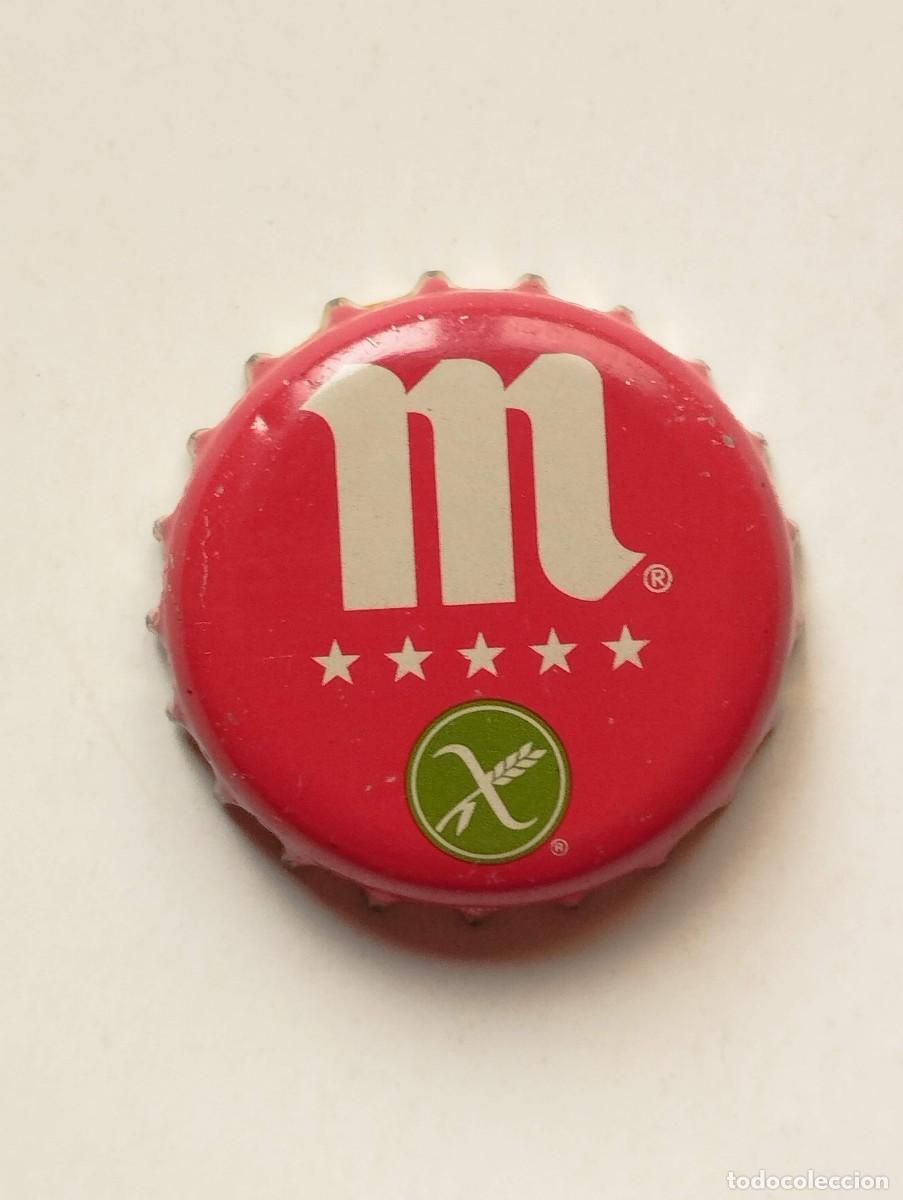 Collectionnisme de bi&egrave;res: CHAPA - TAPA CORONA CERVEZA MAHOU - CAPS - TAPON