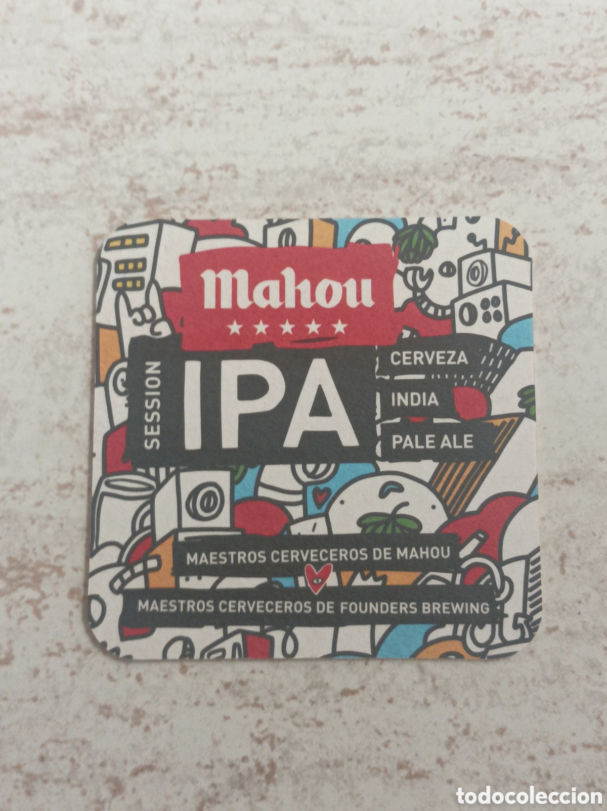 Coleccionismo de cervezas: POSAVASO MAHOU IPA CINCO ESTRELLAS SESSION IPA NUEVO