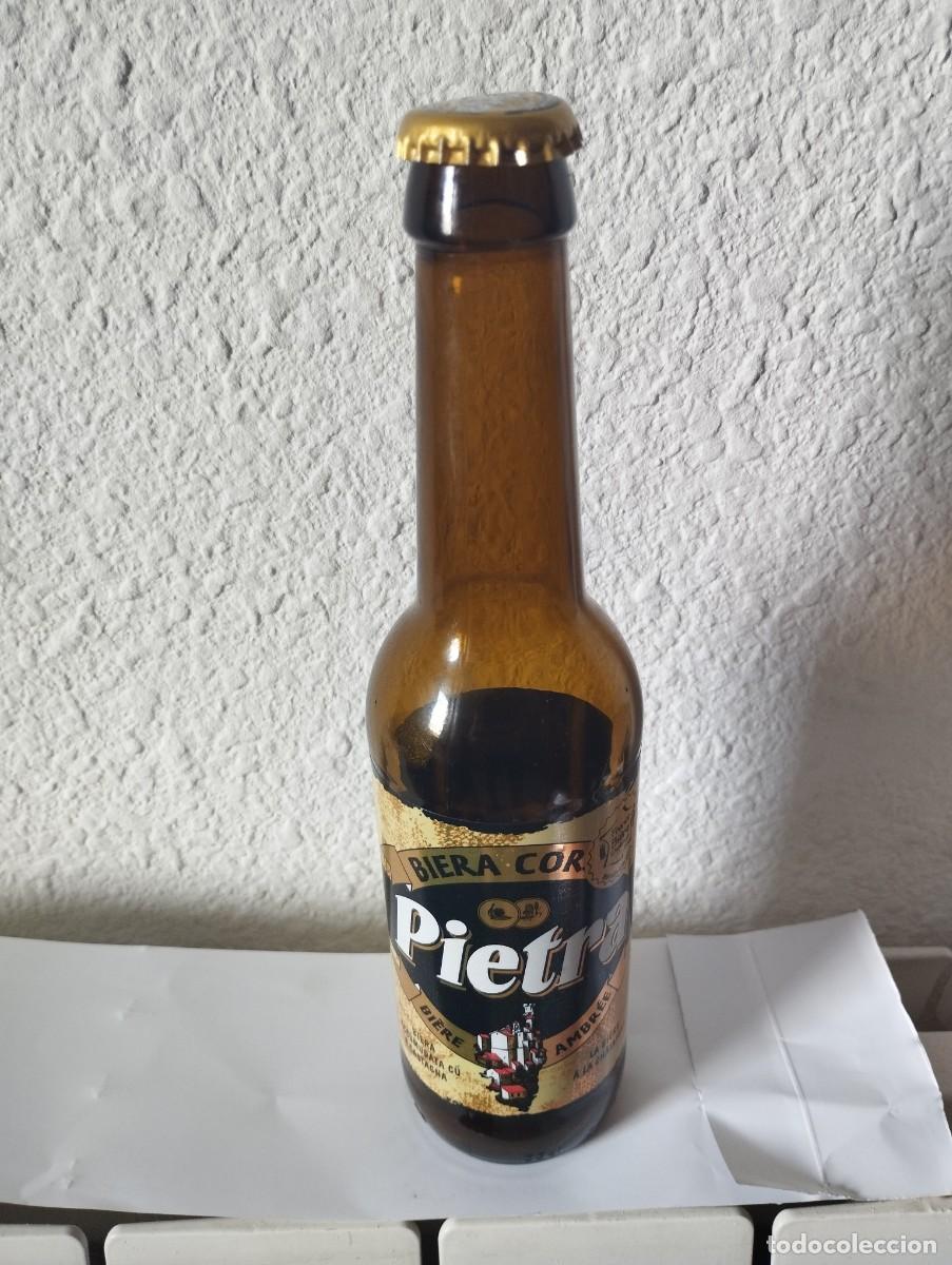 Collectable Beer: BOTELLA BOTELLIN TERCIO CERVEZA PIETRA MEDALLA DE ORO 2022- INCLUYE CHAPA- TAPA - TAPON CORONA