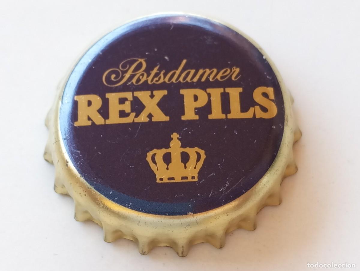Coleccionismo de cervezas: Chapa tap&oacute;n corona de la cerveza alemana POTSDAMER REX PILS