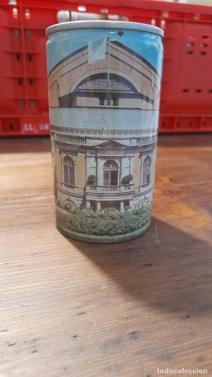 Coleccionismo de cervezas: Lata de cerveza Tucher &uuml;bersee Alemania Germany Bayreuth Festspielhaus