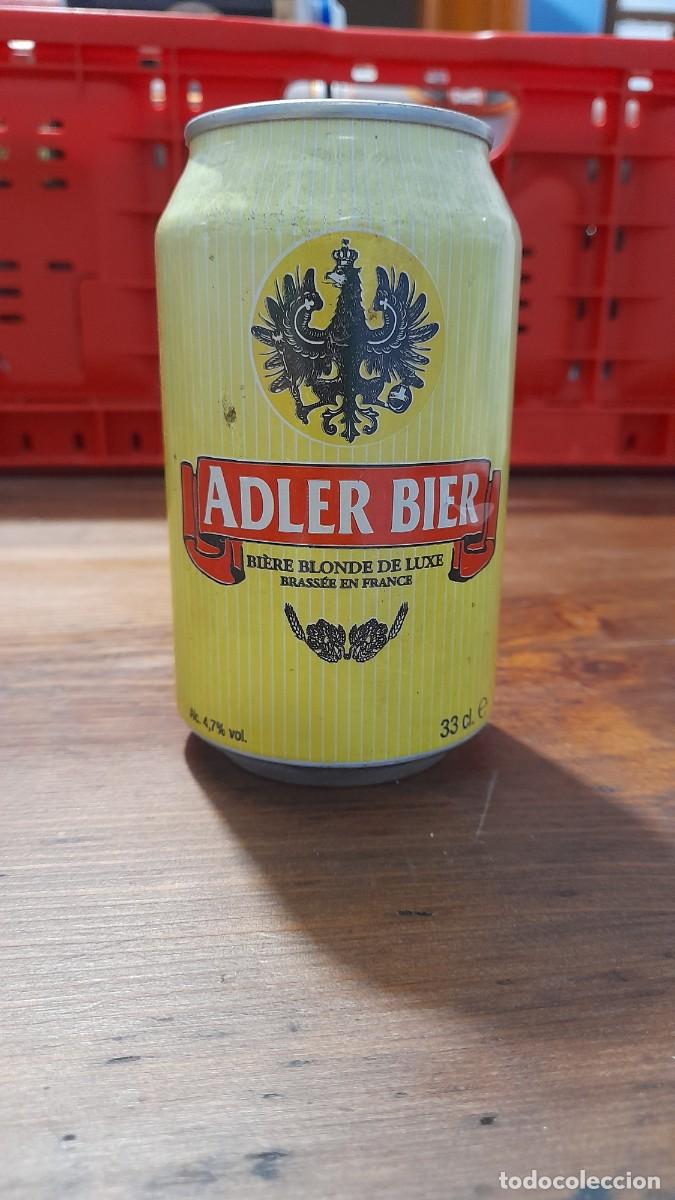 Coleccionismo de cervezas: Lata de cerveza bier beer biere birra Adler France Francia
