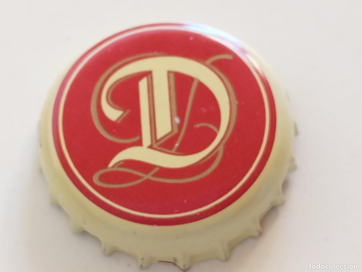 Coleccionismo de cervezas: Chapa tap&oacute;n corona de la cerveza de Pa&iacute;ses Bajos LA TRAPPE DUBBEL (falda crema)