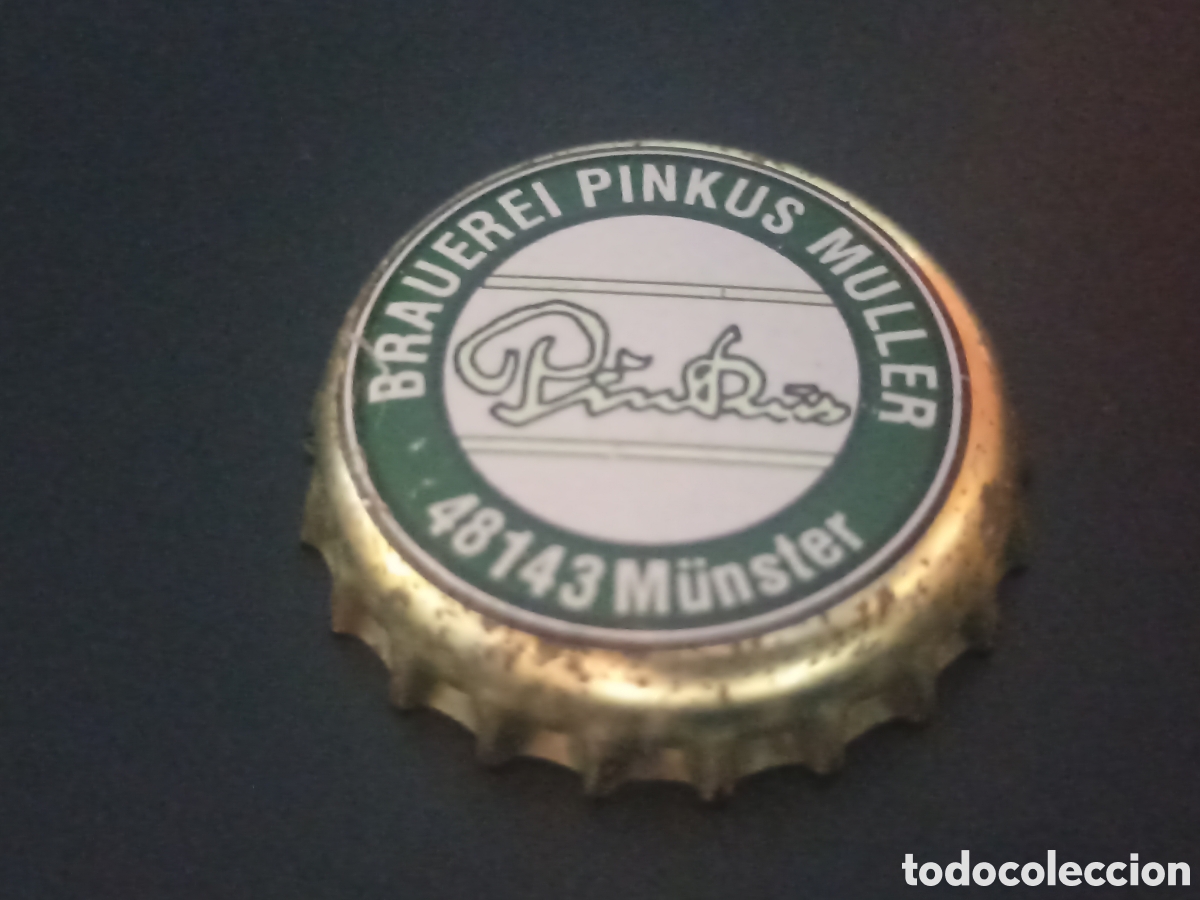 Coleccionismo de cervezas: Chapa cerveza Pinkus - Pedido m&iacute;nimo 3&euro;