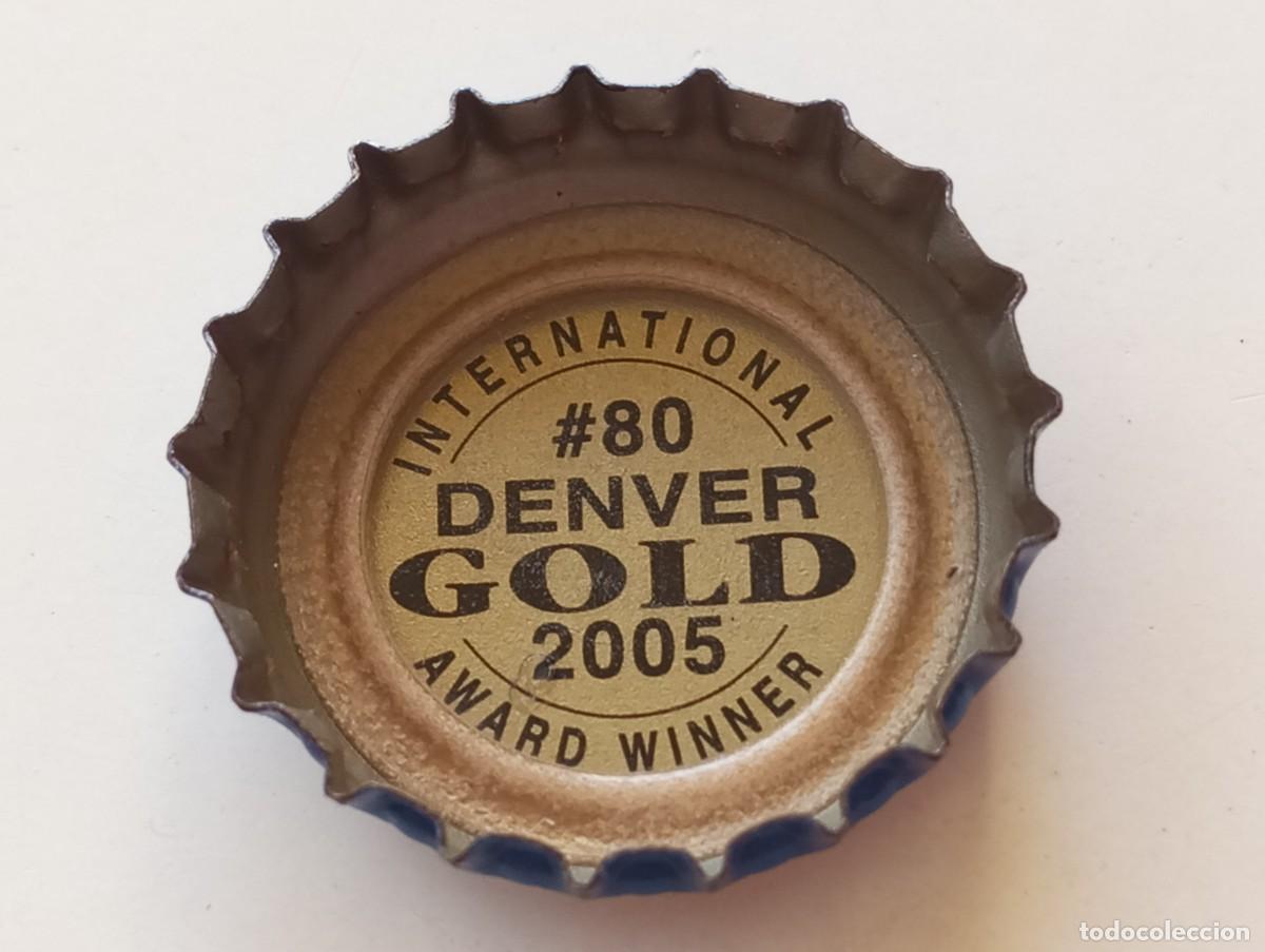 Colecionismo de cervejas: Chapa USA, tap&oacute;n corona de la cerveza de EE.UU. SAMUEL ADAMS BOSTON LAGER N&ordm; 80 -DENVER 2005