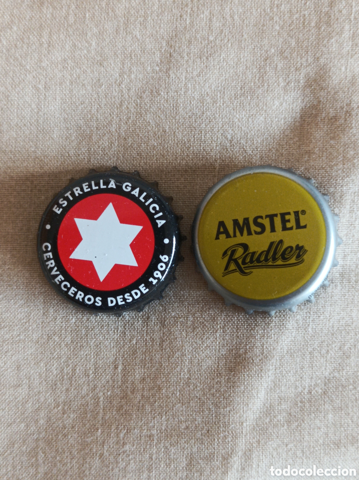 Coleccionismo de cervezas: CHAPA CERVEZA AMSTEL RADLER - ESTRELLA GALICIA