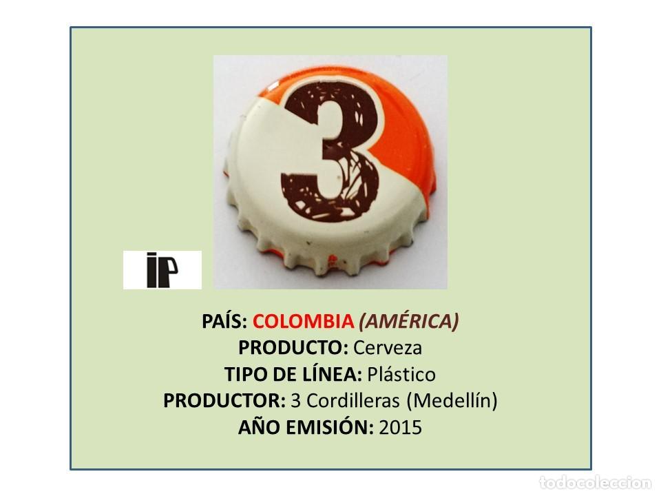 Coleccionismo de cervezas: TAPON CORONA CAPSULA CHAPA CERVEZA 3 CORDILLERAS (COLOMBIA)