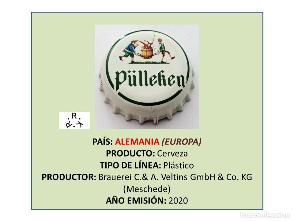 Coleccionismo de cervezas: TAPON CORONA CAPSULA CHAPA CERVEZA P&Uuml;LLEKEN (ALEMANIA)