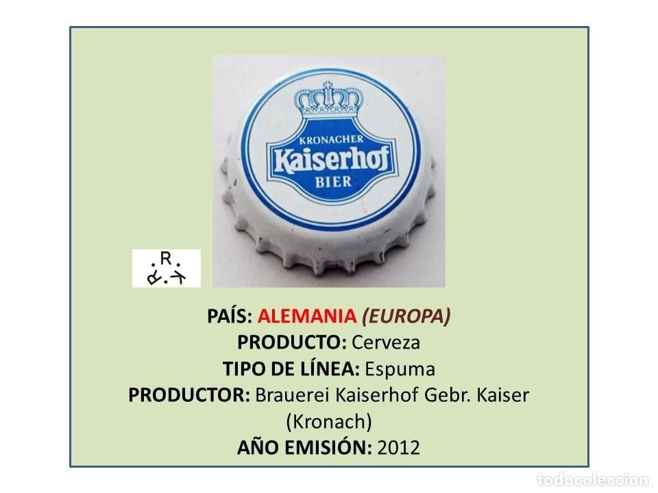 Coleccionismo de cervezas: TAPON CORONA CAPSULA CHAPA CERVEZA KAISERHOF (ALEMANIA)