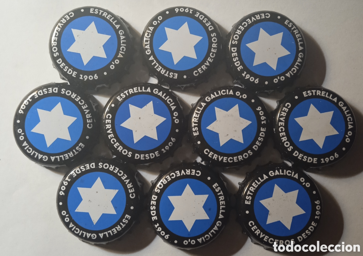 Coleccionismo de cervezas: LOTE CHAPAS ESTRELLA GALICIA 0,0