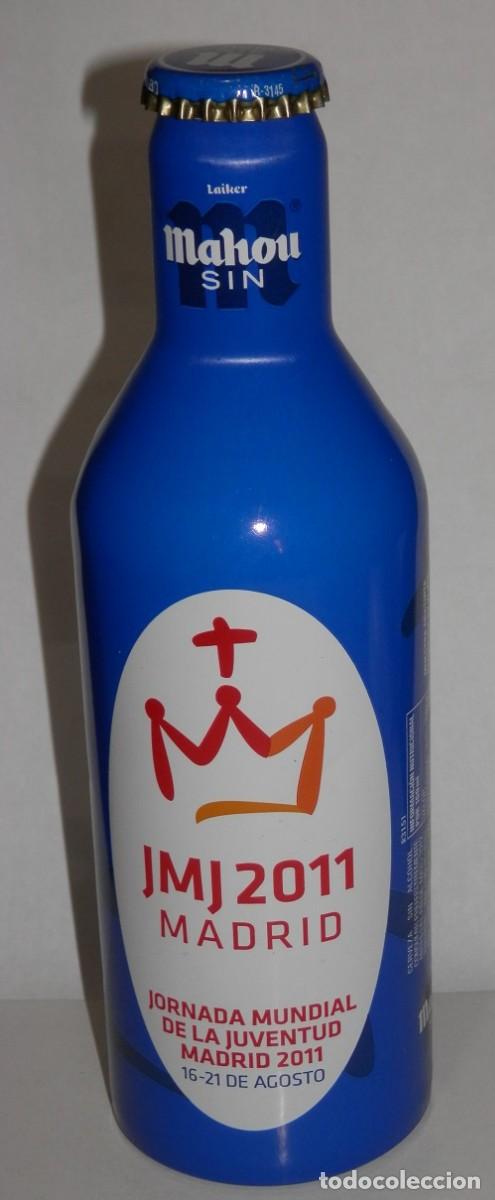 Coleccionismo de cervezas: BOTELLA DE LA CERVEZA MAHOU - JORNADA MUNDIAL DE LA JUVENTUD MADRID 2011